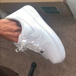 Nike all white af1 men size 8